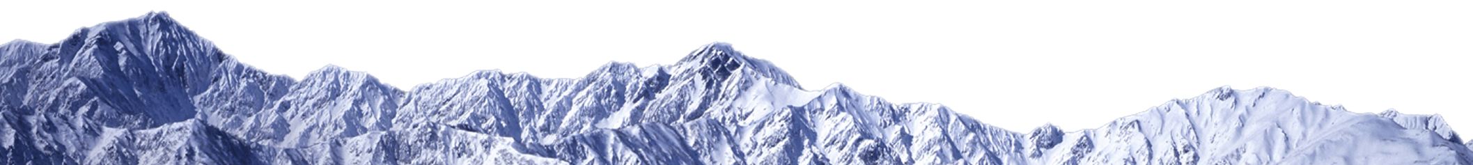 連なる雪山の画像